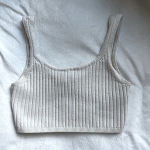 Wilfred cream wool crop top size XS